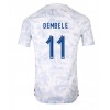 Frankrike Ousmane Dembele #11 Bortatröja VM 2022 Korta ärmar
